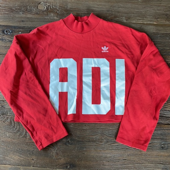 Adidas Originals Bold Age cropped sweatshirt EUC - Picture 4 of 8